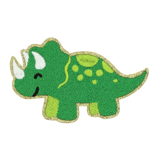 Iron-On &#x26; Adhesive Dinosaur Embroidered Patch by Make Market&#xAE;